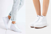 Best white sneakers to wear to the office | Vans Sk8 Hi Top sneakers for women